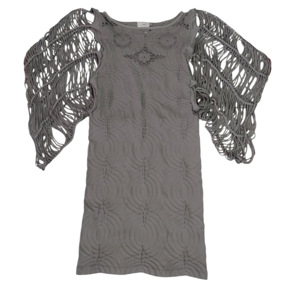 Poof Women's M/L Bodycon Dress Very Stretchy Whimsigoth Fairy Festive Boho